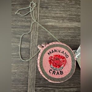 NWT Maryland Crab Beaded purse